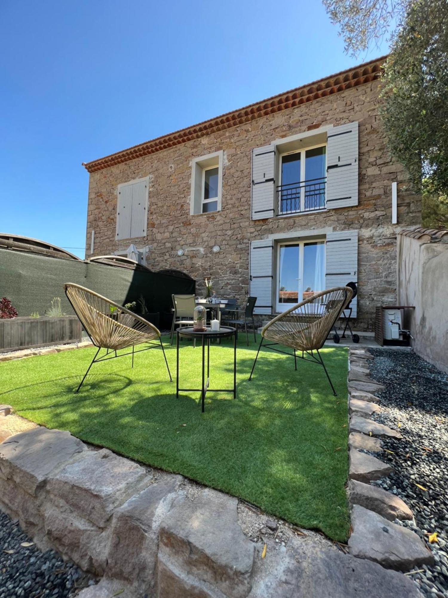 La Bastide Saint Pierre T2 - Jardin Apartment รอกเกอบรูน-ซูร์-อาร์ฌ็องส์ ภายนอก รูปภาพ