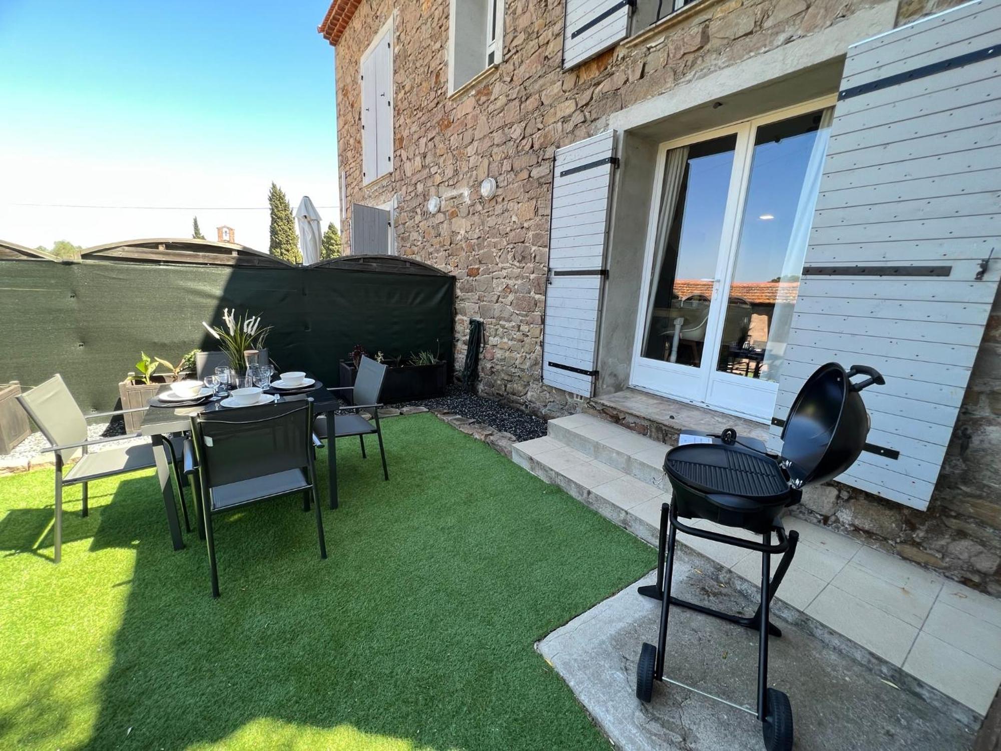 La Bastide Saint Pierre T2 - Jardin Apartment รอกเกอบรูน-ซูร์-อาร์ฌ็องส์ ภายนอก รูปภาพ