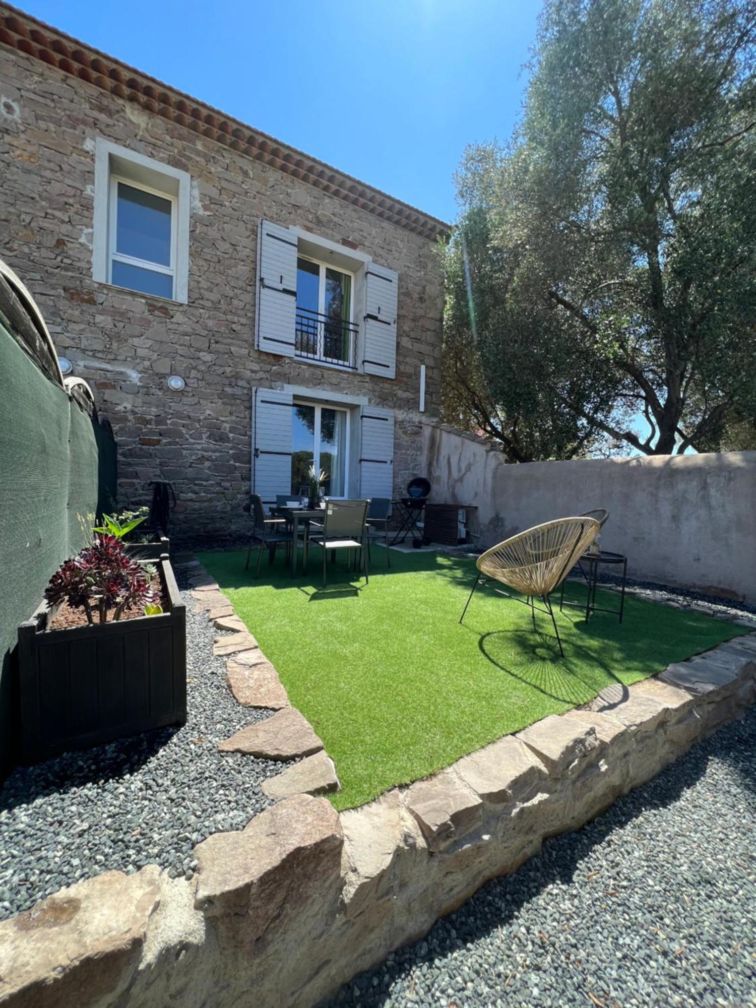 La Bastide Saint Pierre T2 - Jardin Apartment รอกเกอบรูน-ซูร์-อาร์ฌ็องส์ ภายนอก รูปภาพ