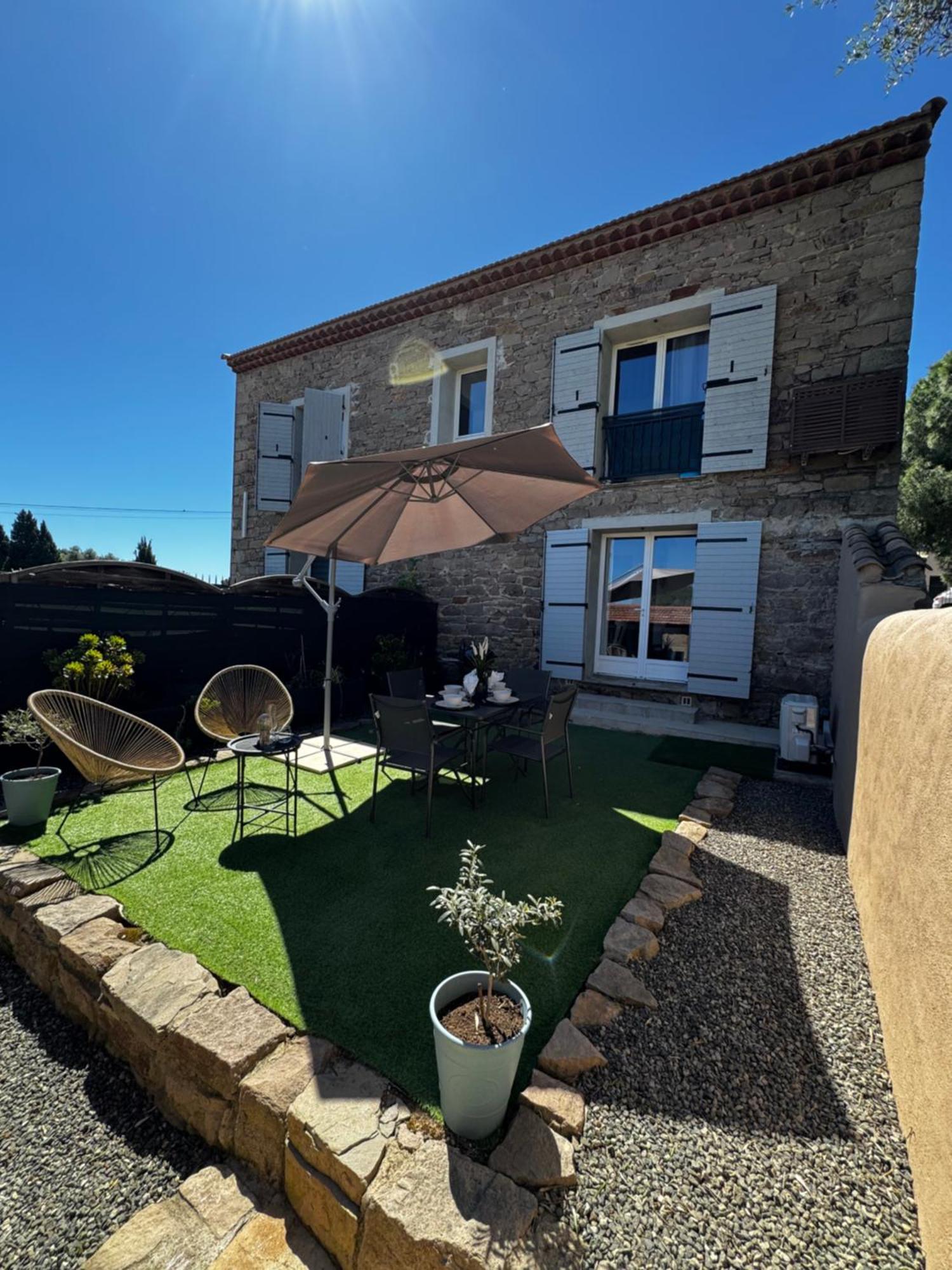 La Bastide Saint Pierre T2 - Jardin Apartment รอกเกอบรูน-ซูร์-อาร์ฌ็องส์ ภายนอก รูปภาพ